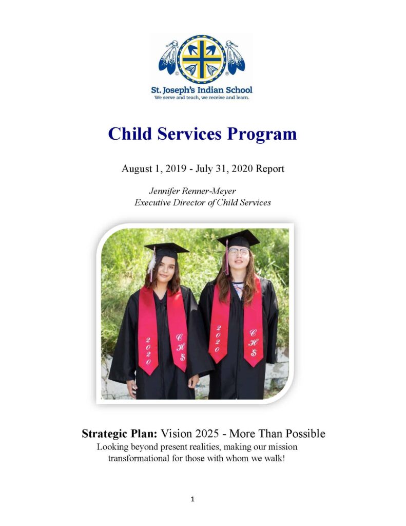 2019 2020 Child Services Program Annual Report Sept2020 Page 01