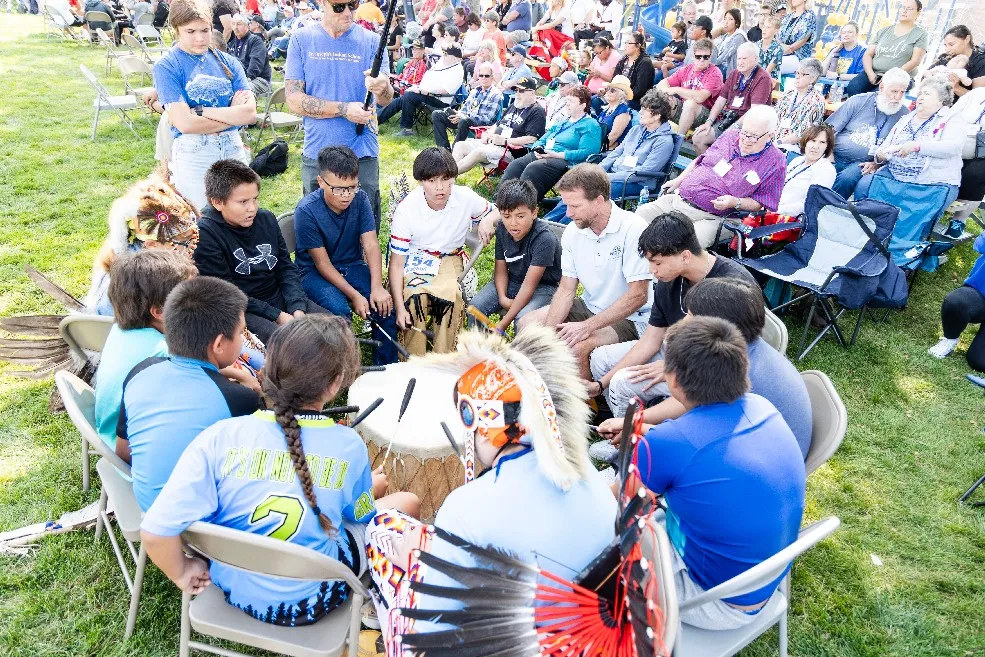 st joes powwow drum circle